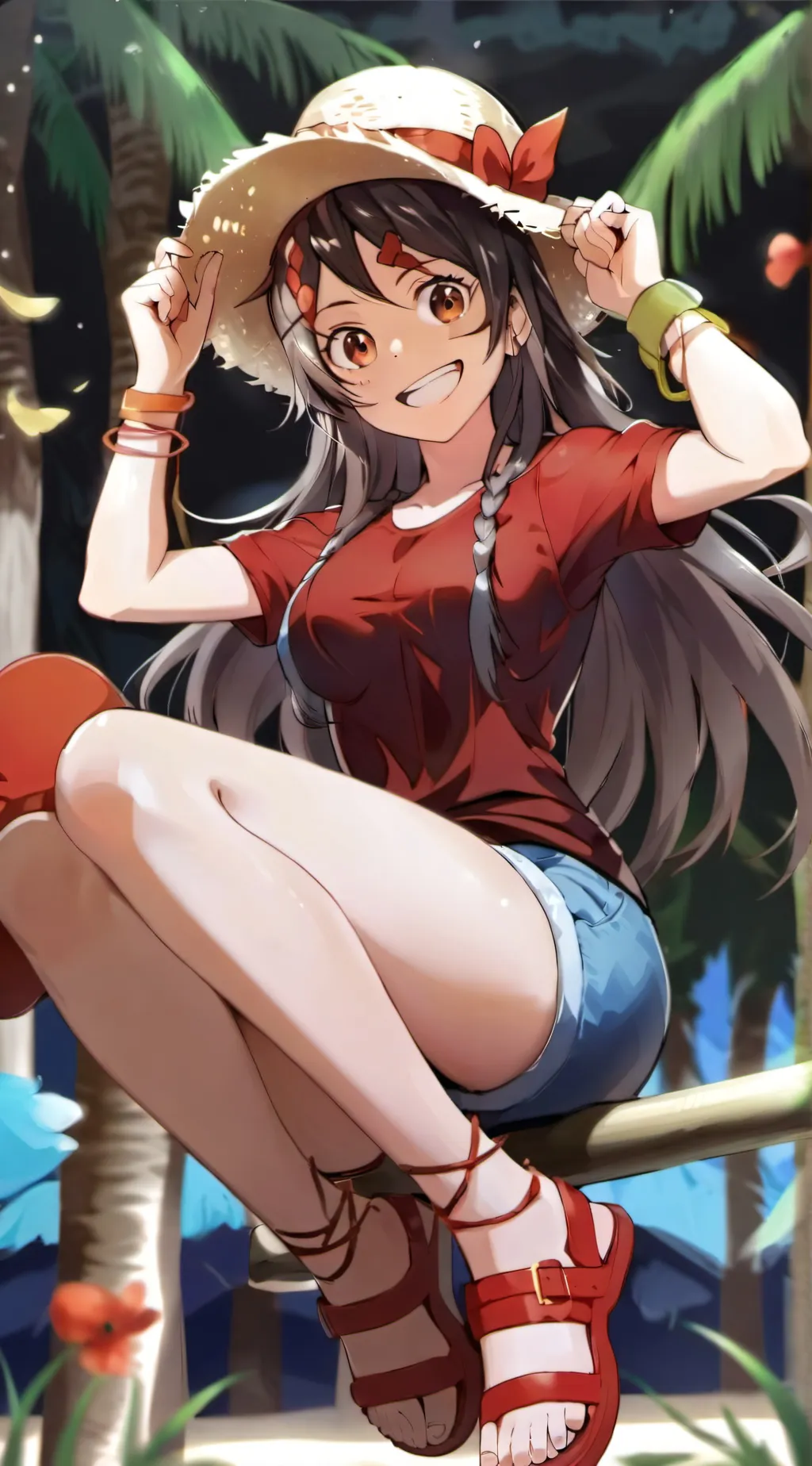 ai character: ♥︎Luffy [female]♥︎ background