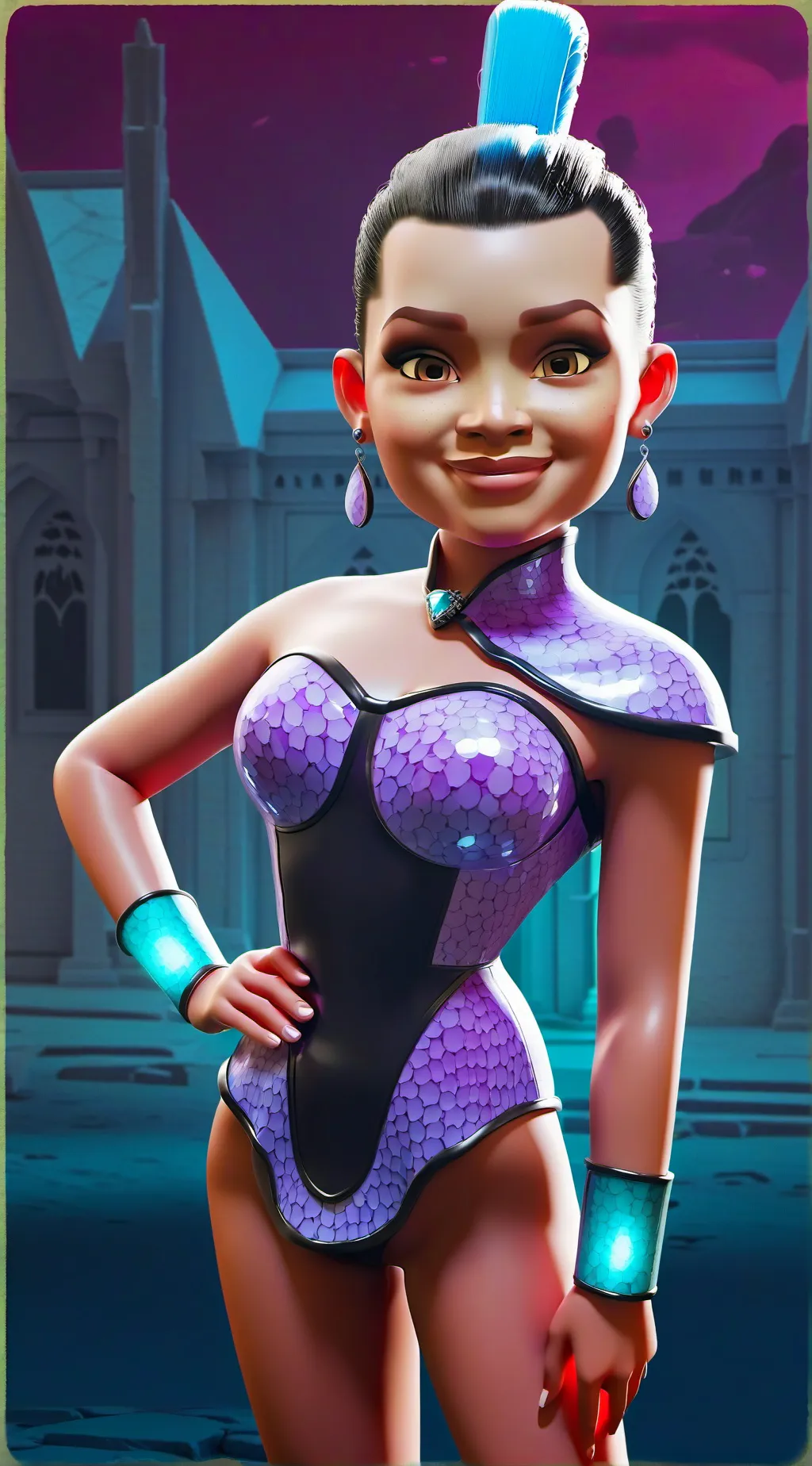ai character: Gwen background