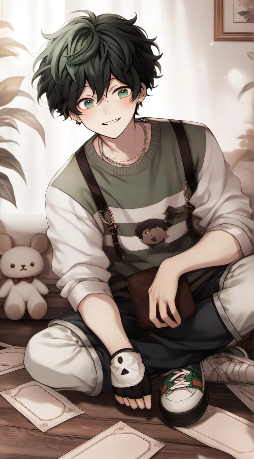ai character: Deku background