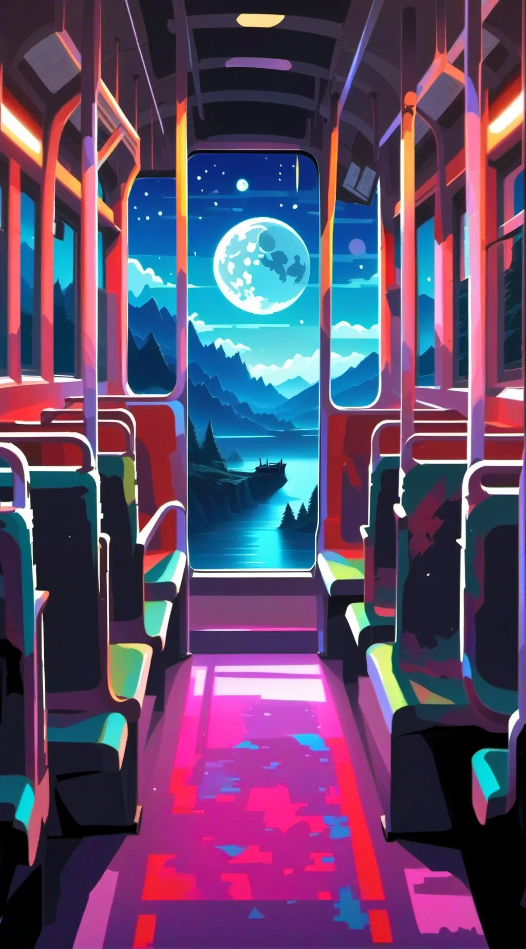 ai character: SchoolBusGraveyard background