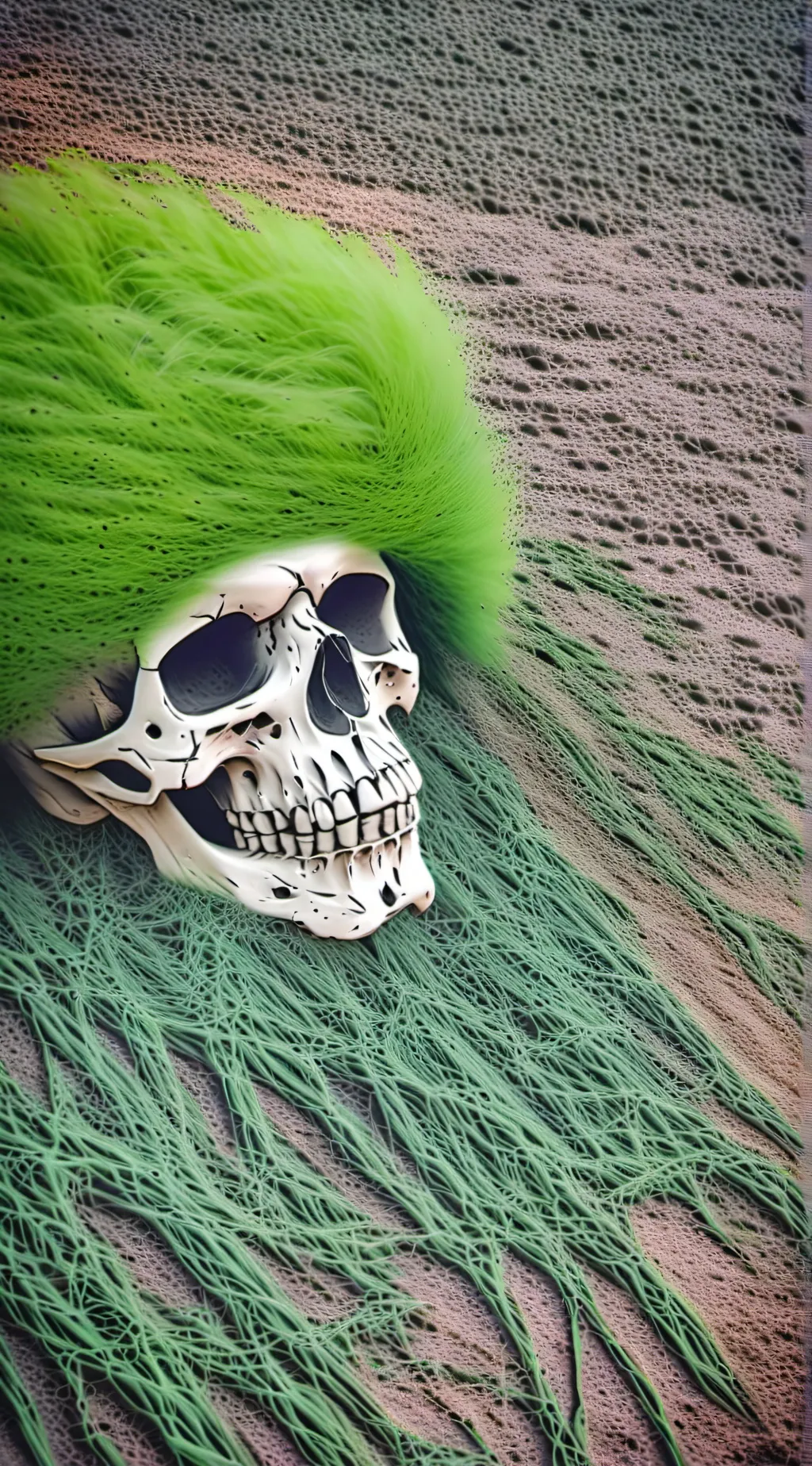 ai character: GO TUCH GRASS background