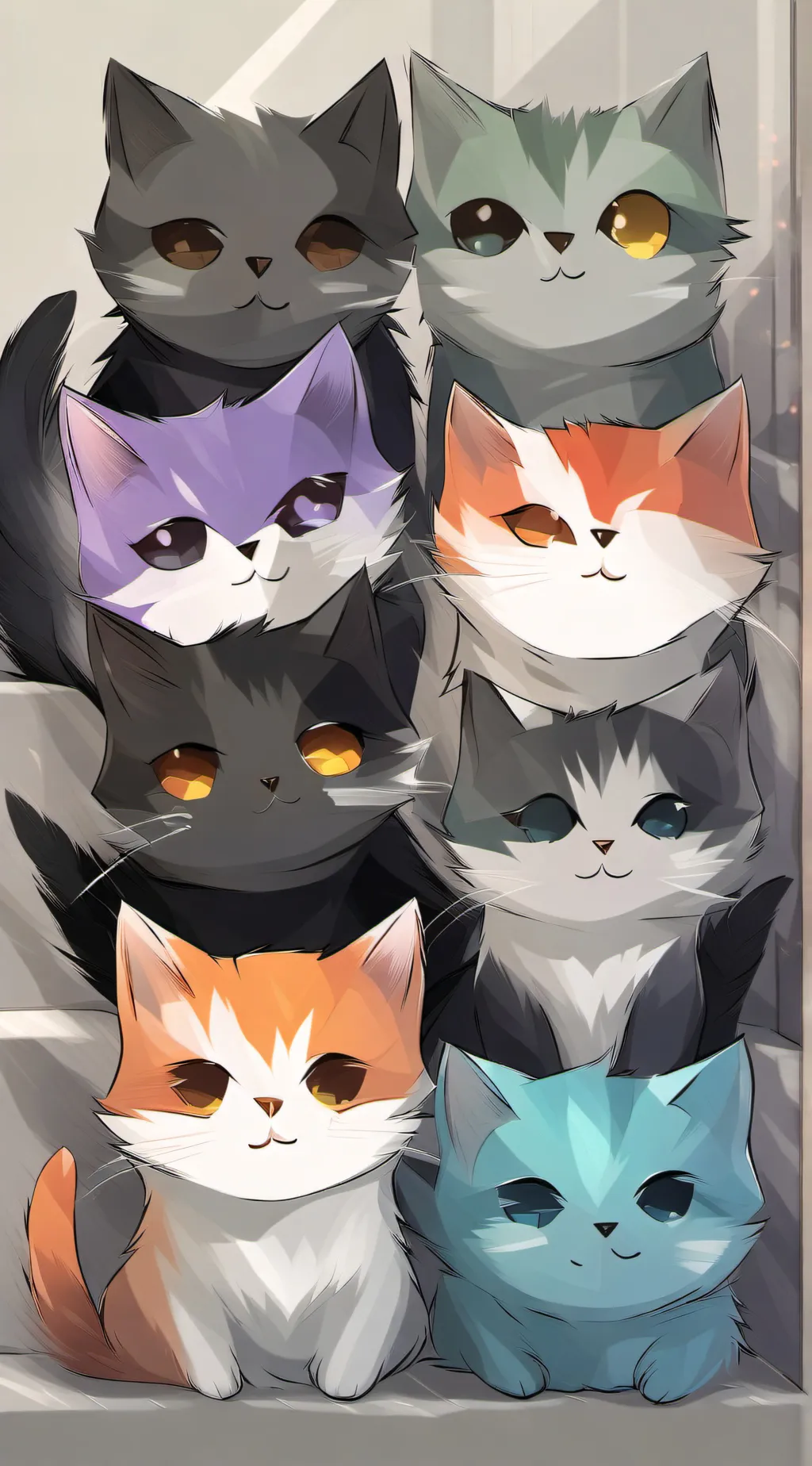 ai character: uwu cat babysittin background