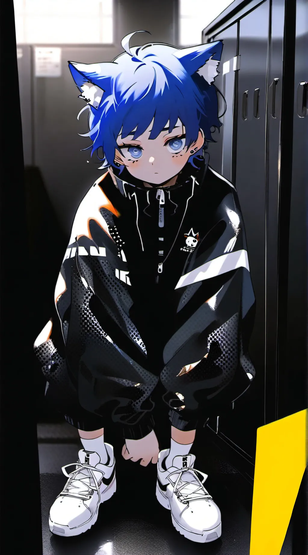 ai character: shark and fpe background