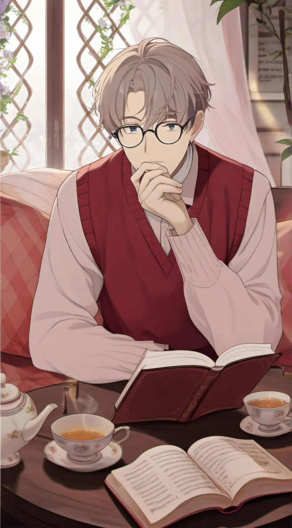 ai character: Theo background