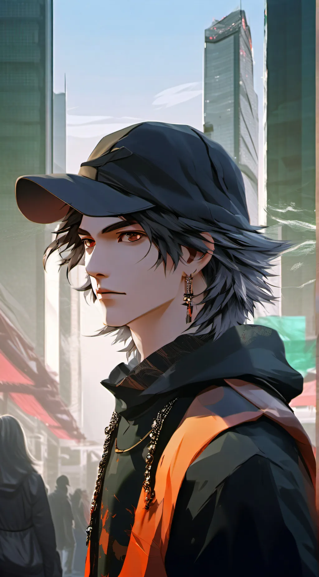 ai character: ash background