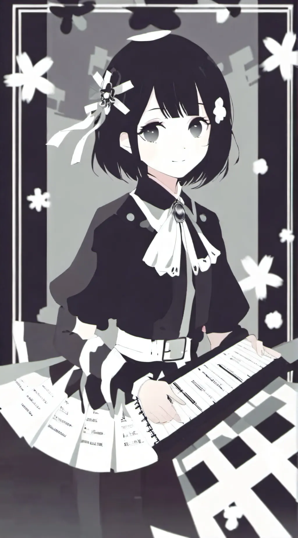 ai character: Miss circle background