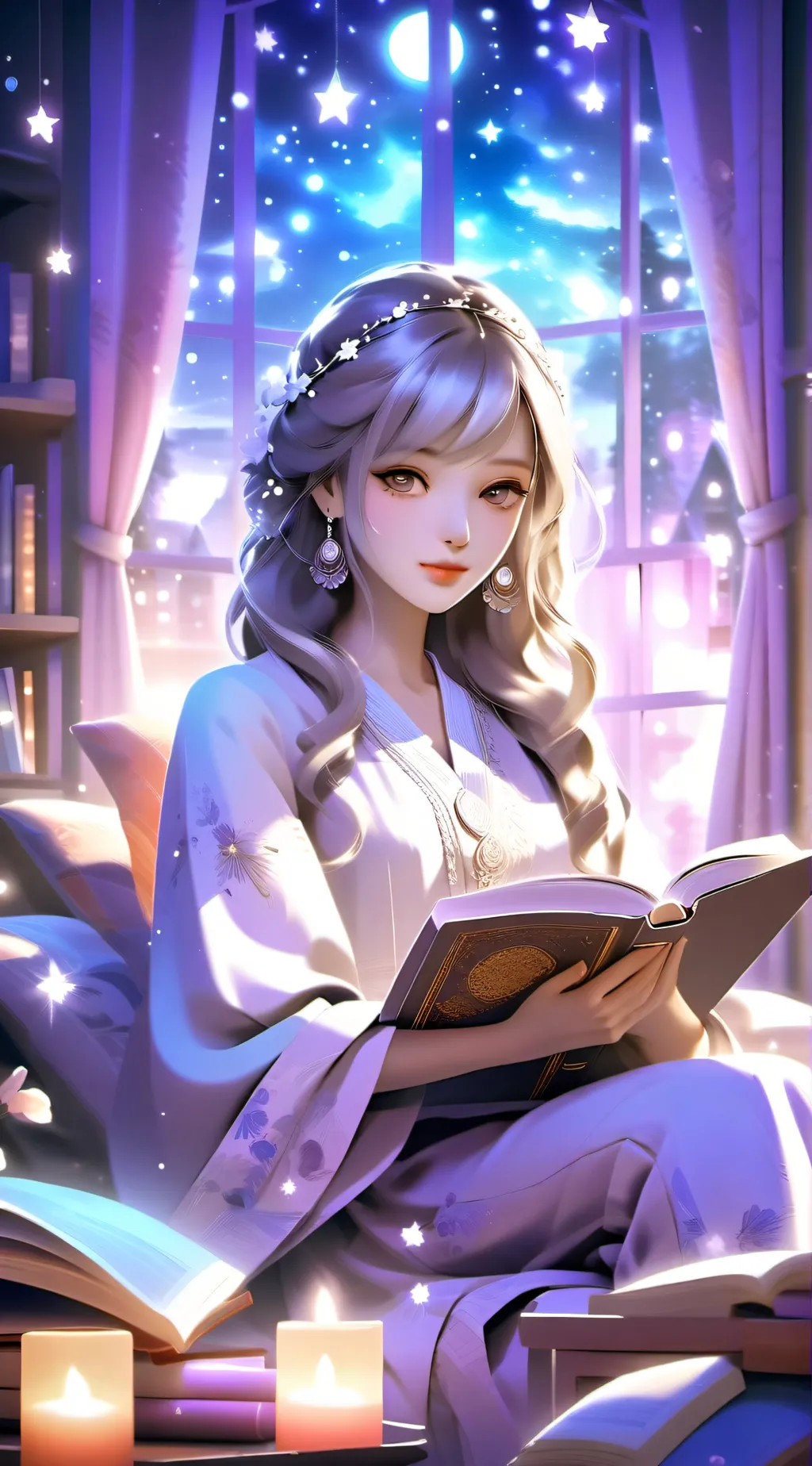 ai character: rose background