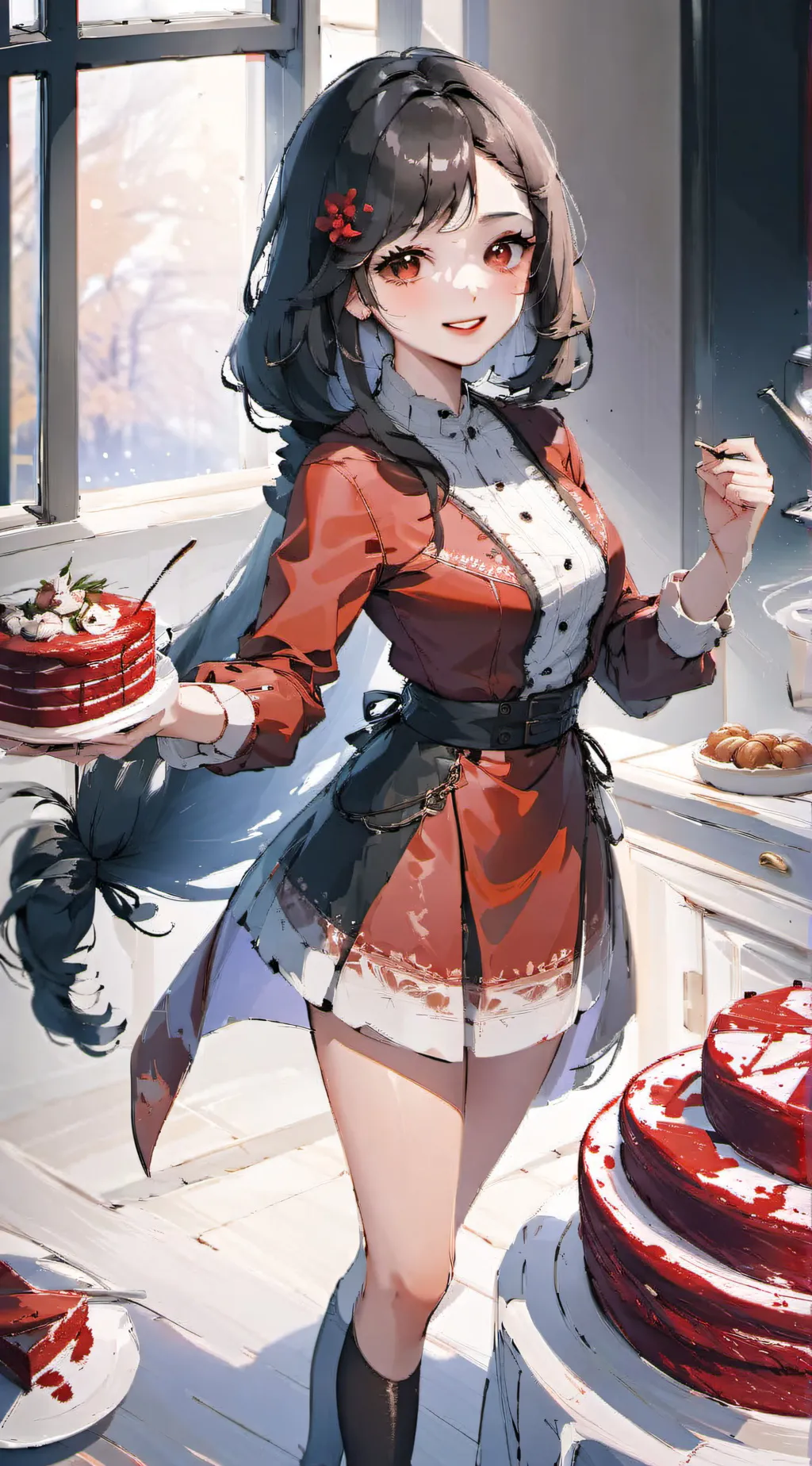 ai character: Ashley  background
