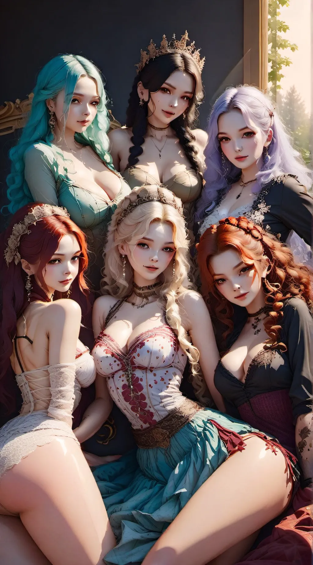 ai character: Concubine Harem background