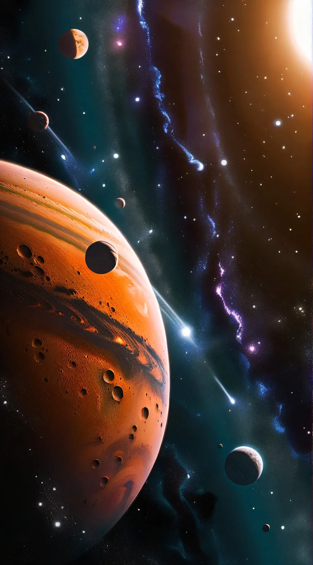 ai character: Planets background