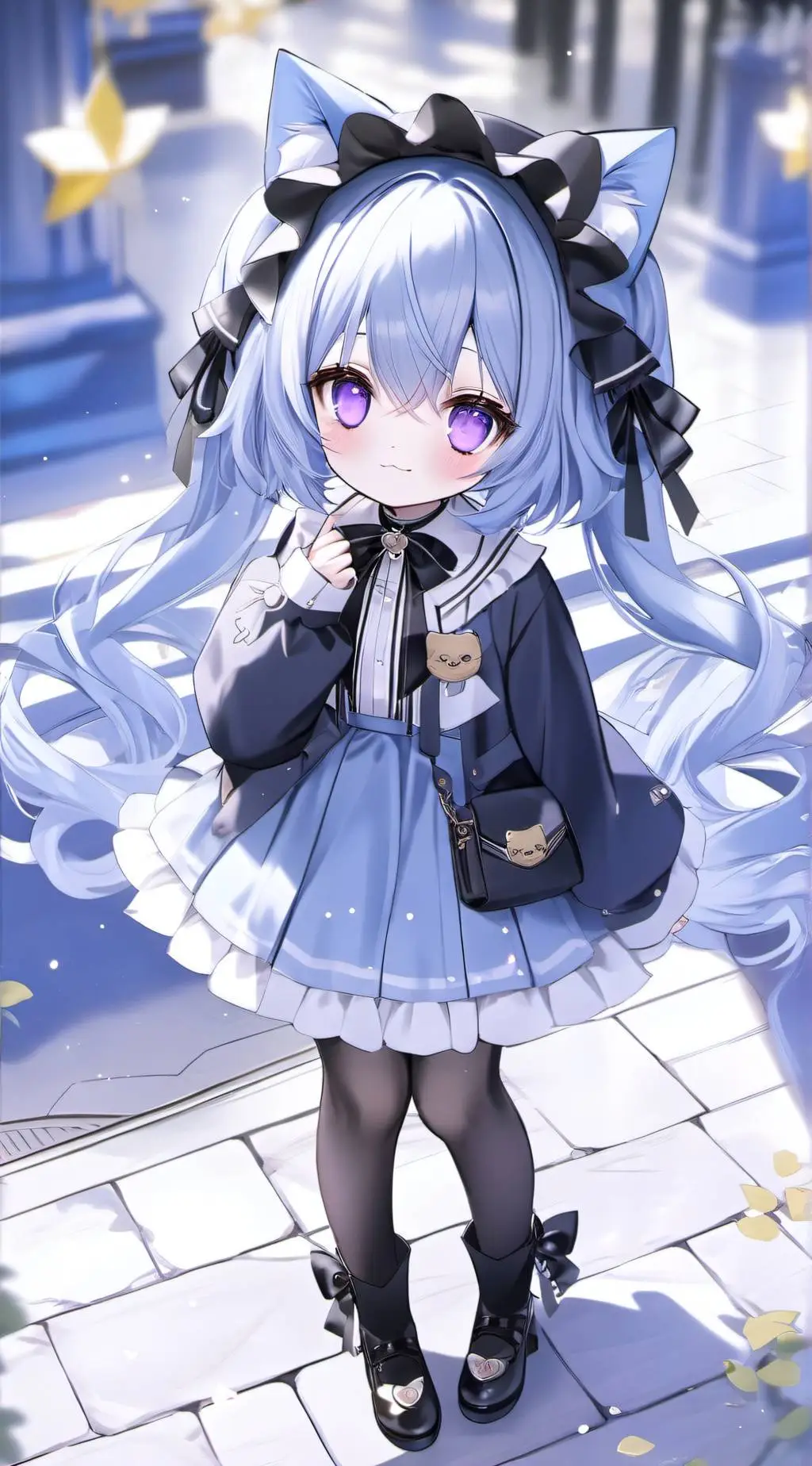 ai character: UwU Catgirl background