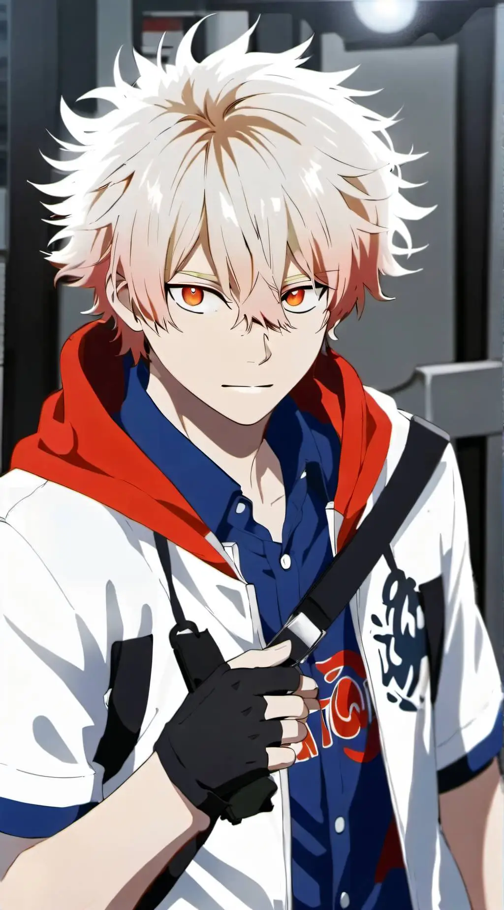 ai character: bakugo  background