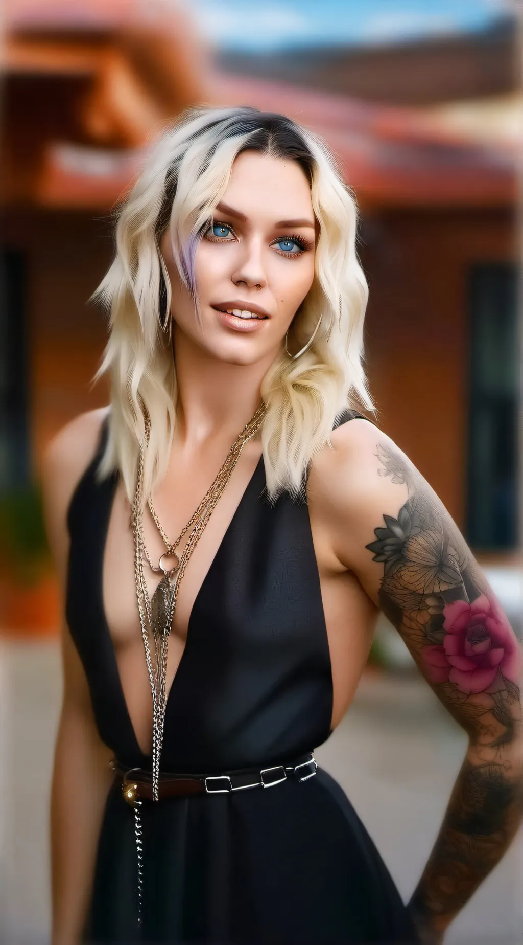 ai character: Natalie  background