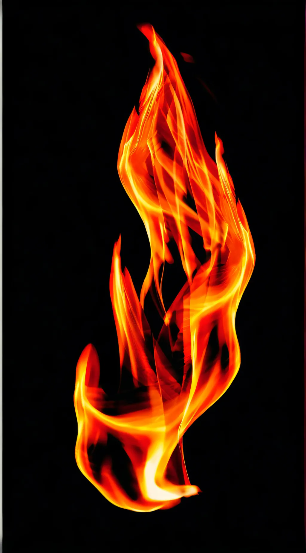 ai character: Fiery background