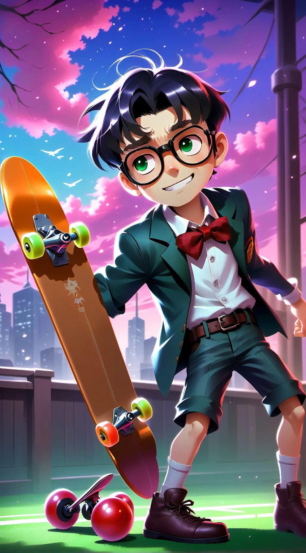 ai character: Conan Edogawa background