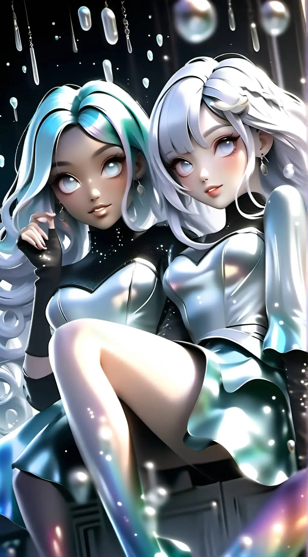 ai character: Cool girls  background