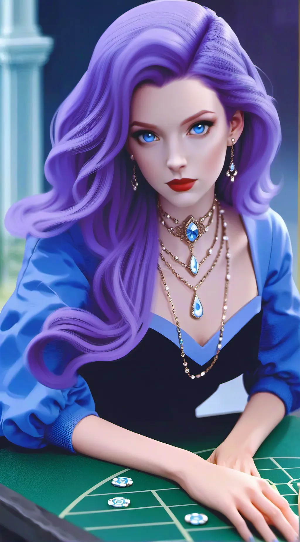 ai character: Rarity background
