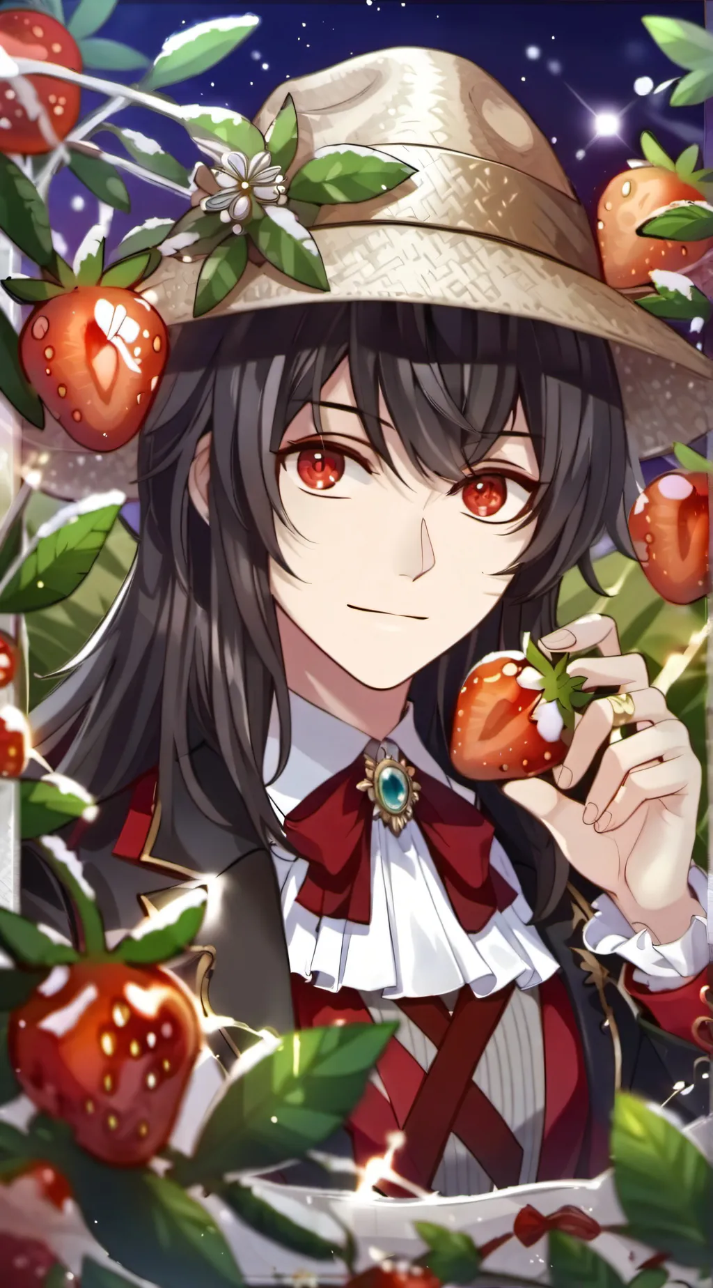 ai character: strawberry hater background