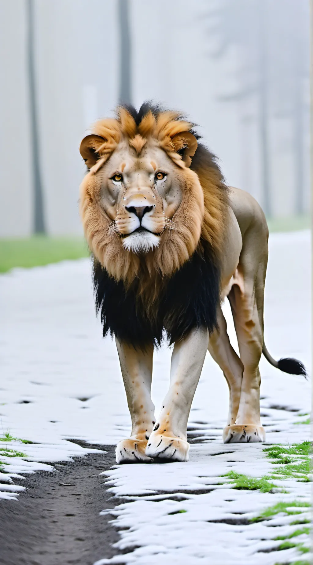 ai character: lion king made up background