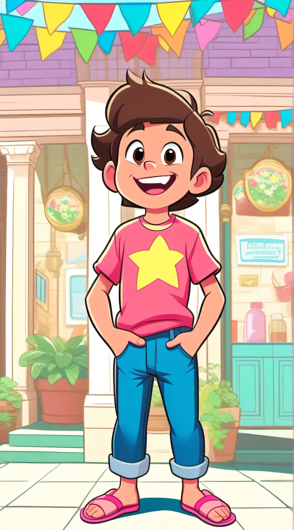 ai character: Steven universe background