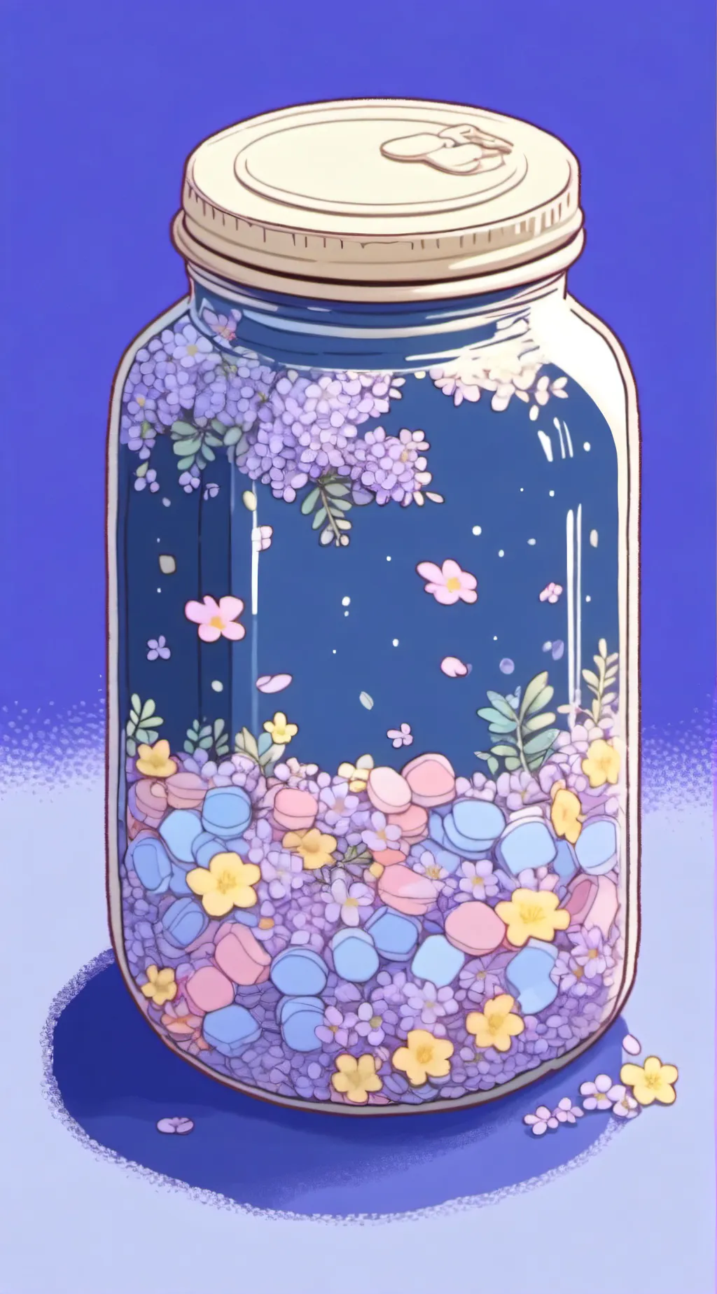 ai character: jar of love background
