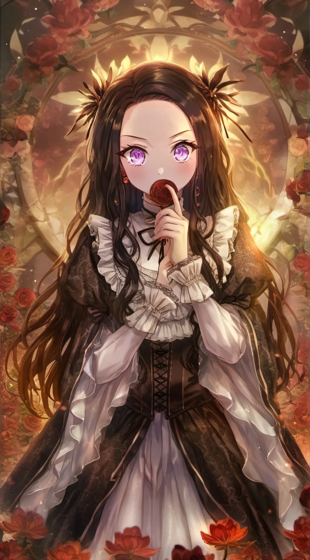 ai character: nezuko background