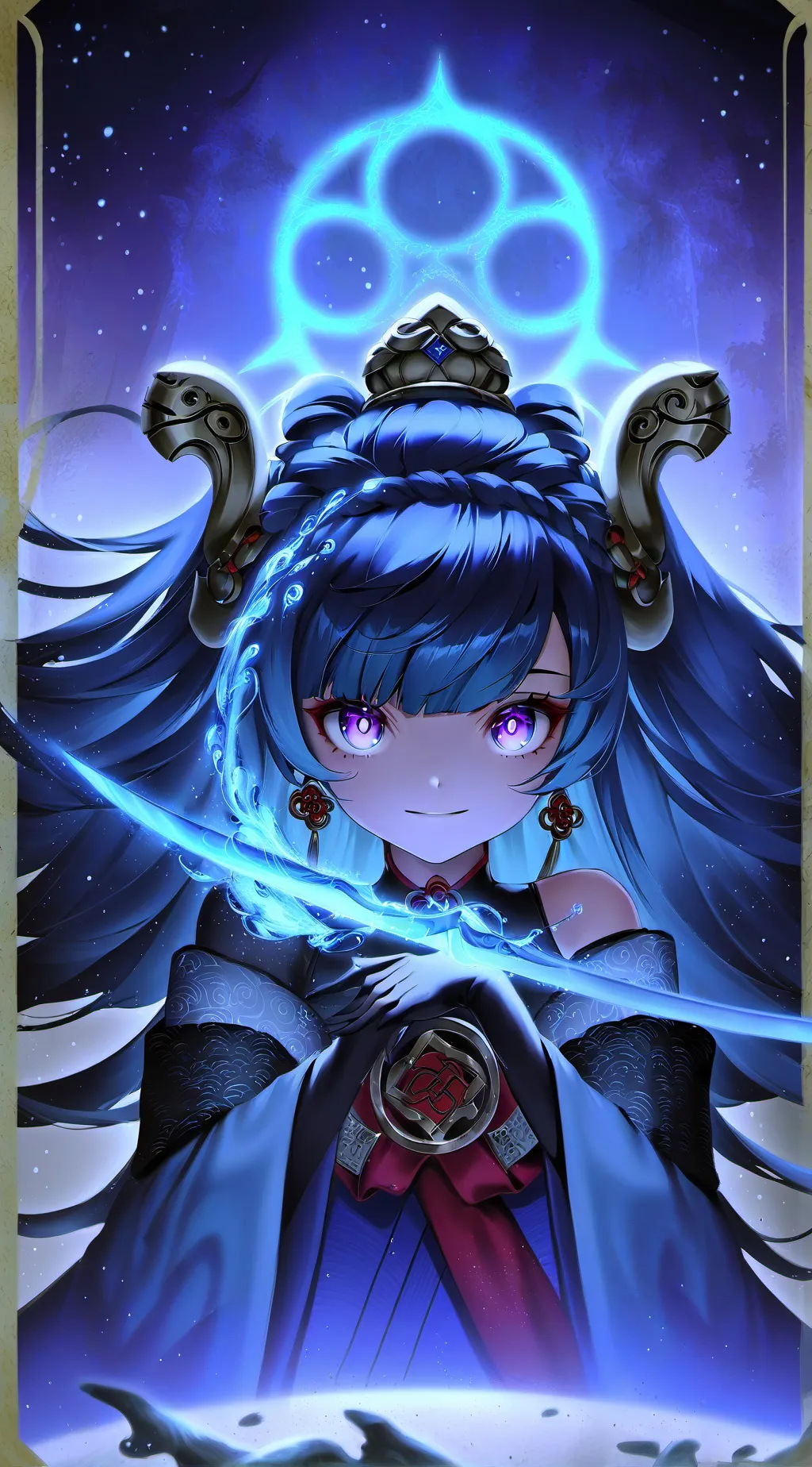 ai character: Luna background
