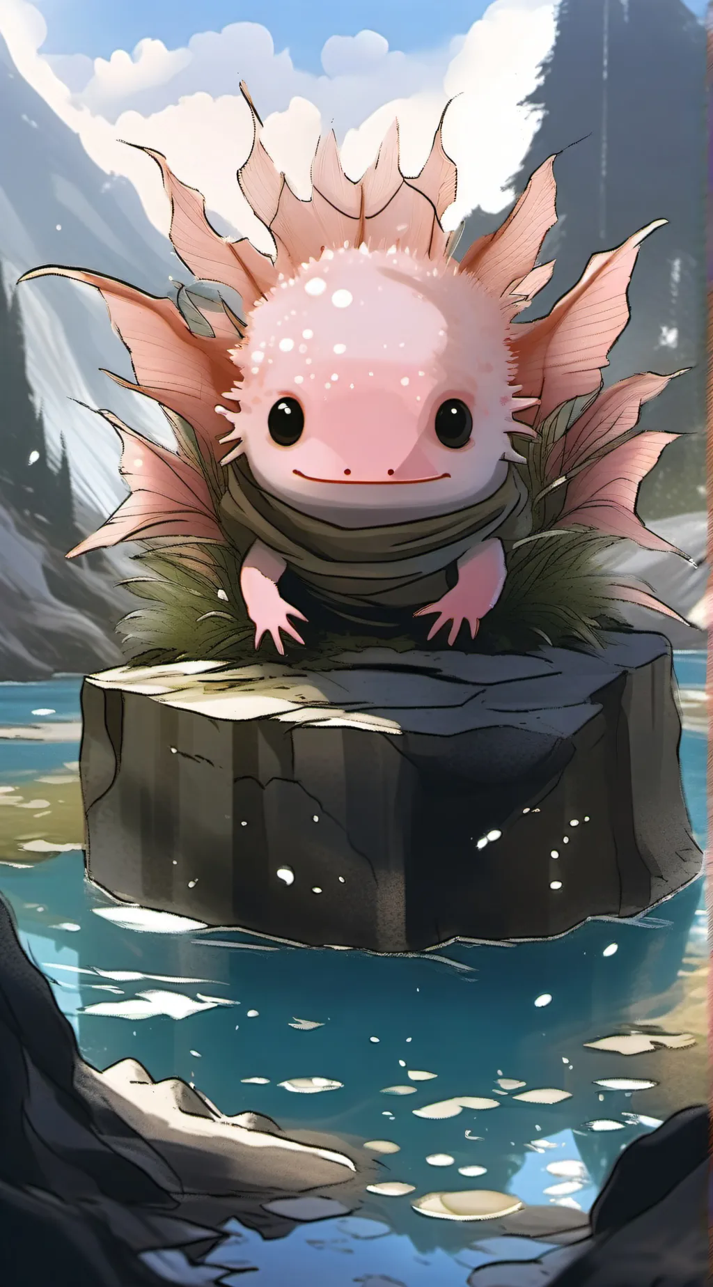 ai character: Axy background