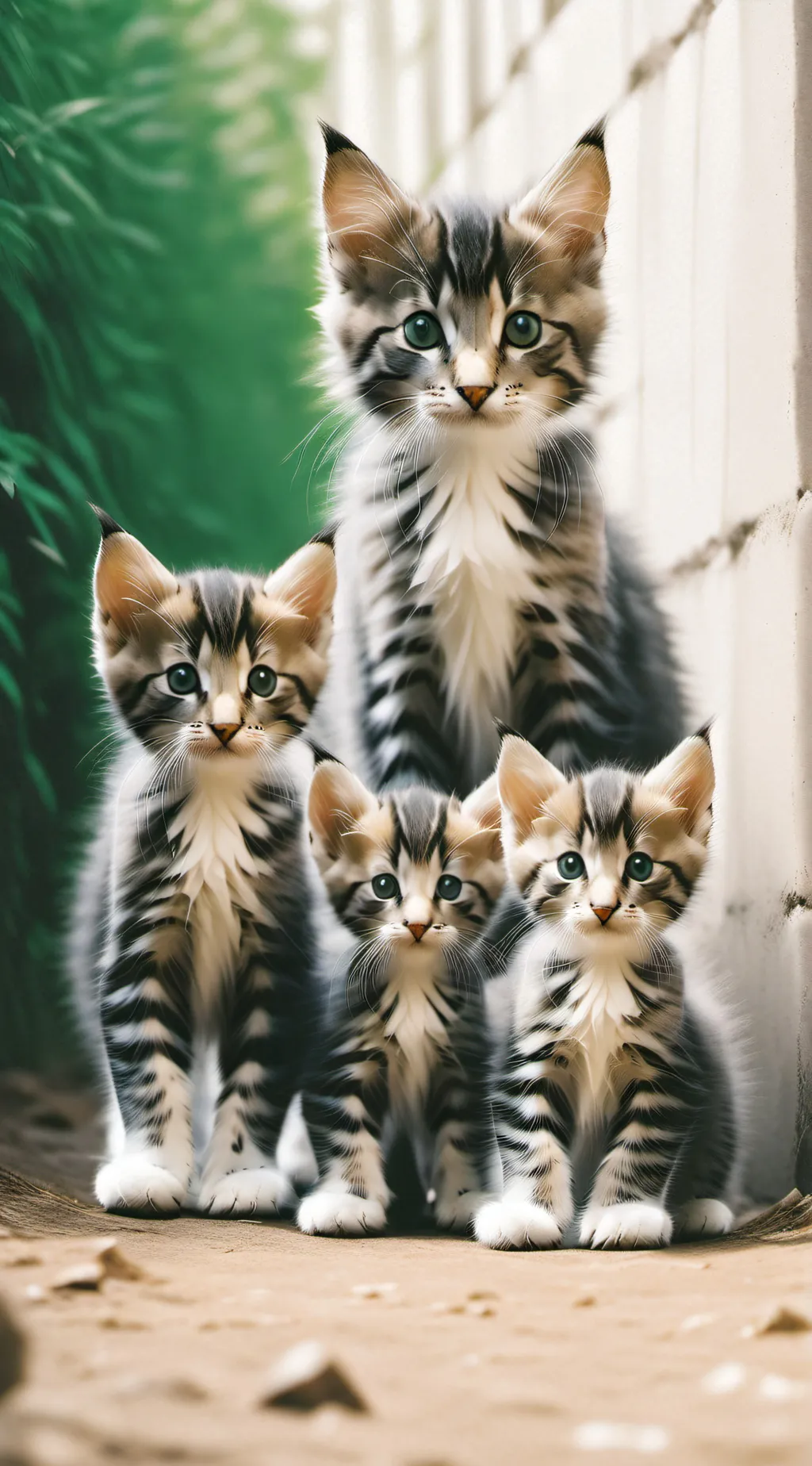 ai character: stray cats background
