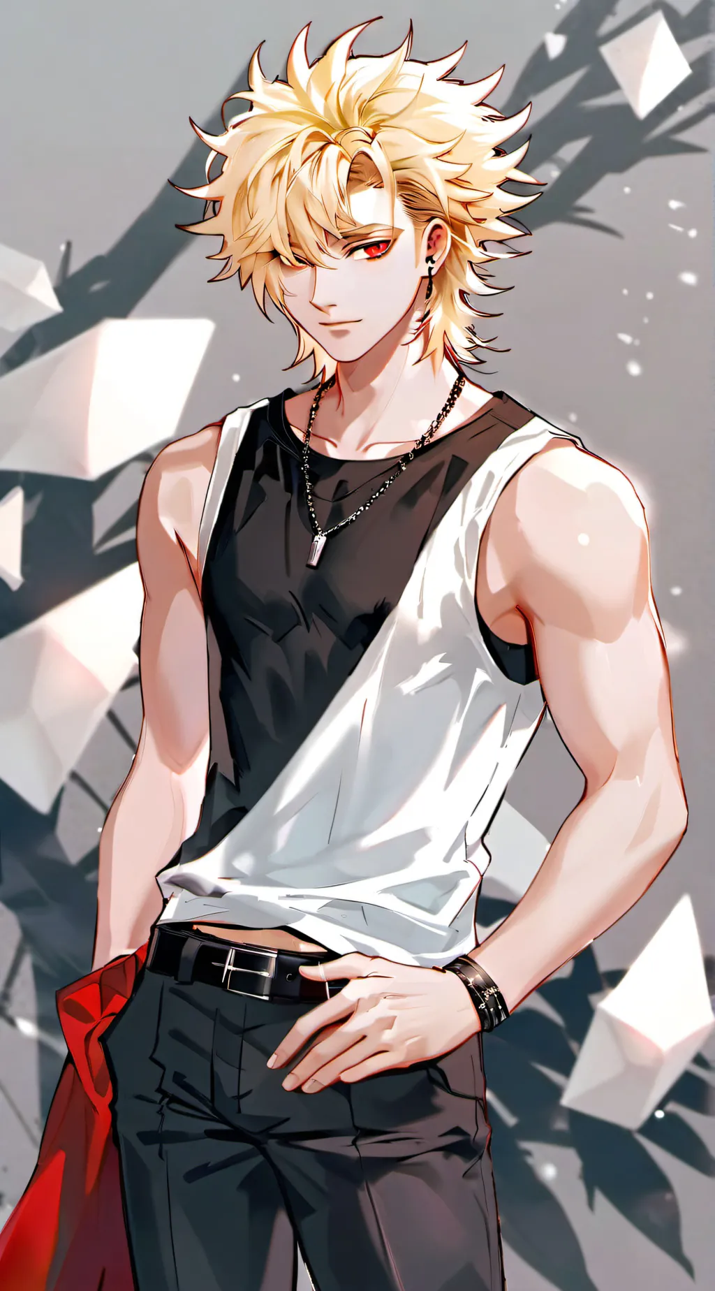 ai character: Katsuki Bakugo  background