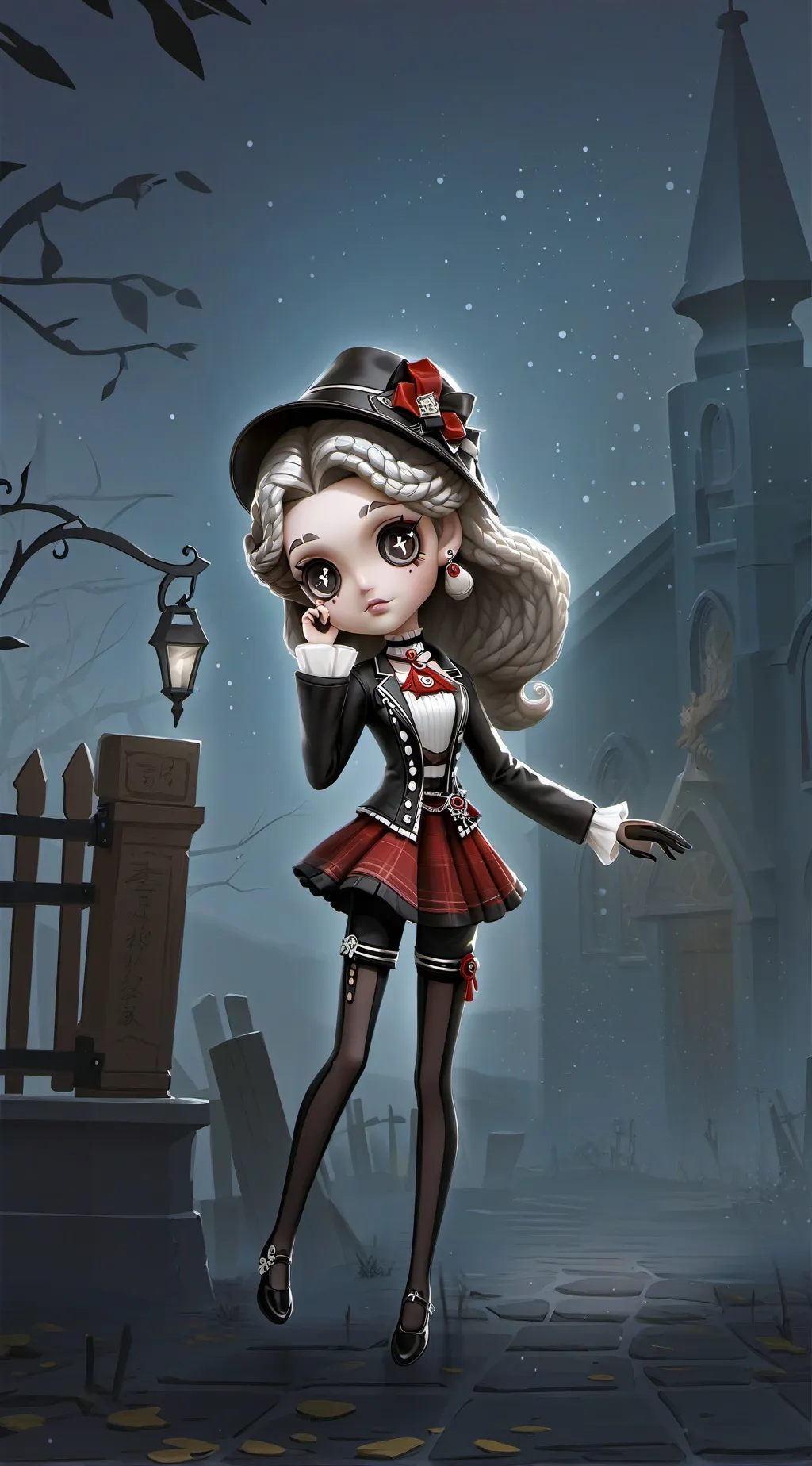 ai character: The haunted doll background