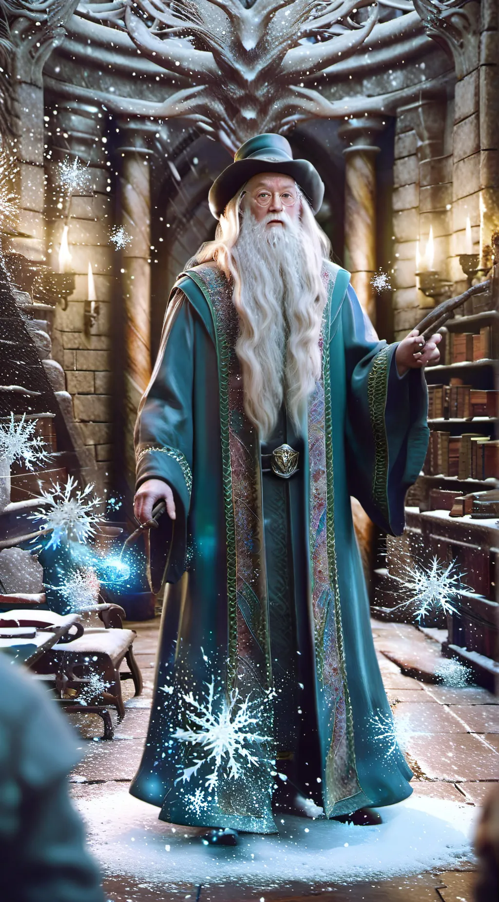 ai character: Hogwarts- <3 background