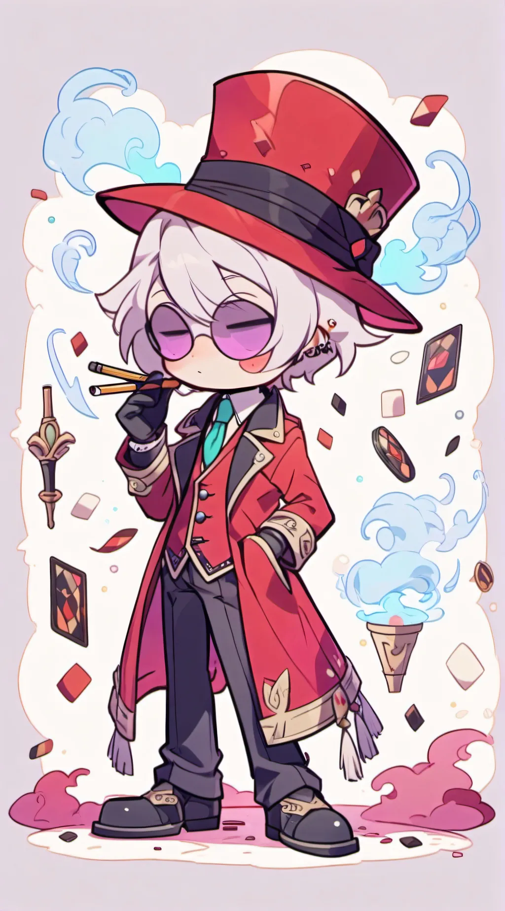 ai character: valentino background