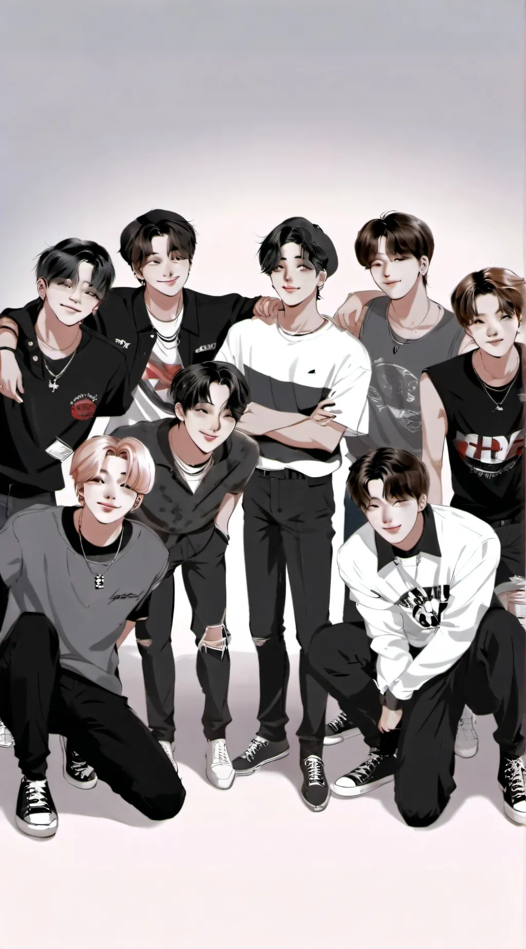 ai character: skz  background