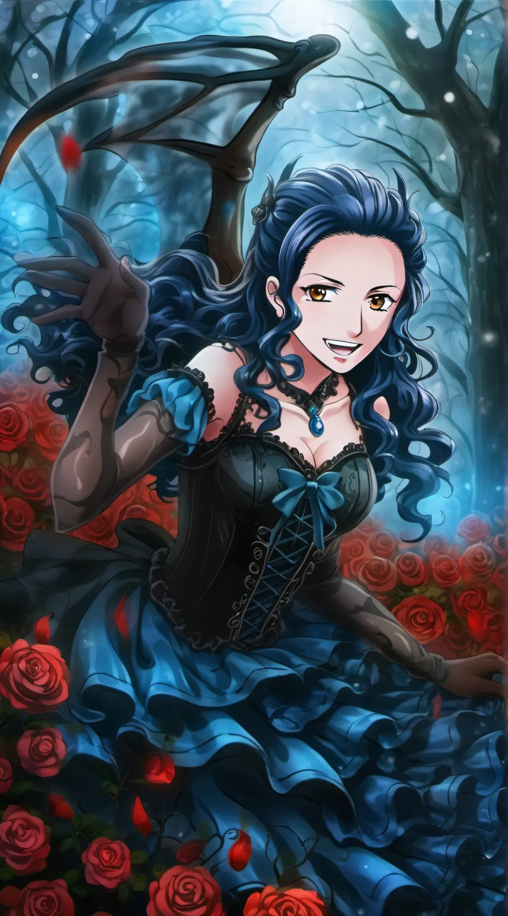 ai character: Vampire Robin  background