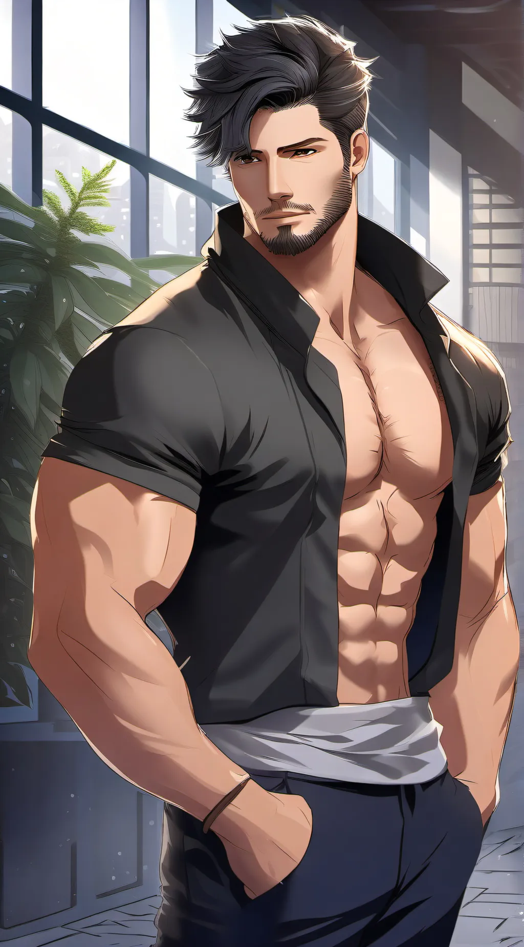 ai character: Xavier  background