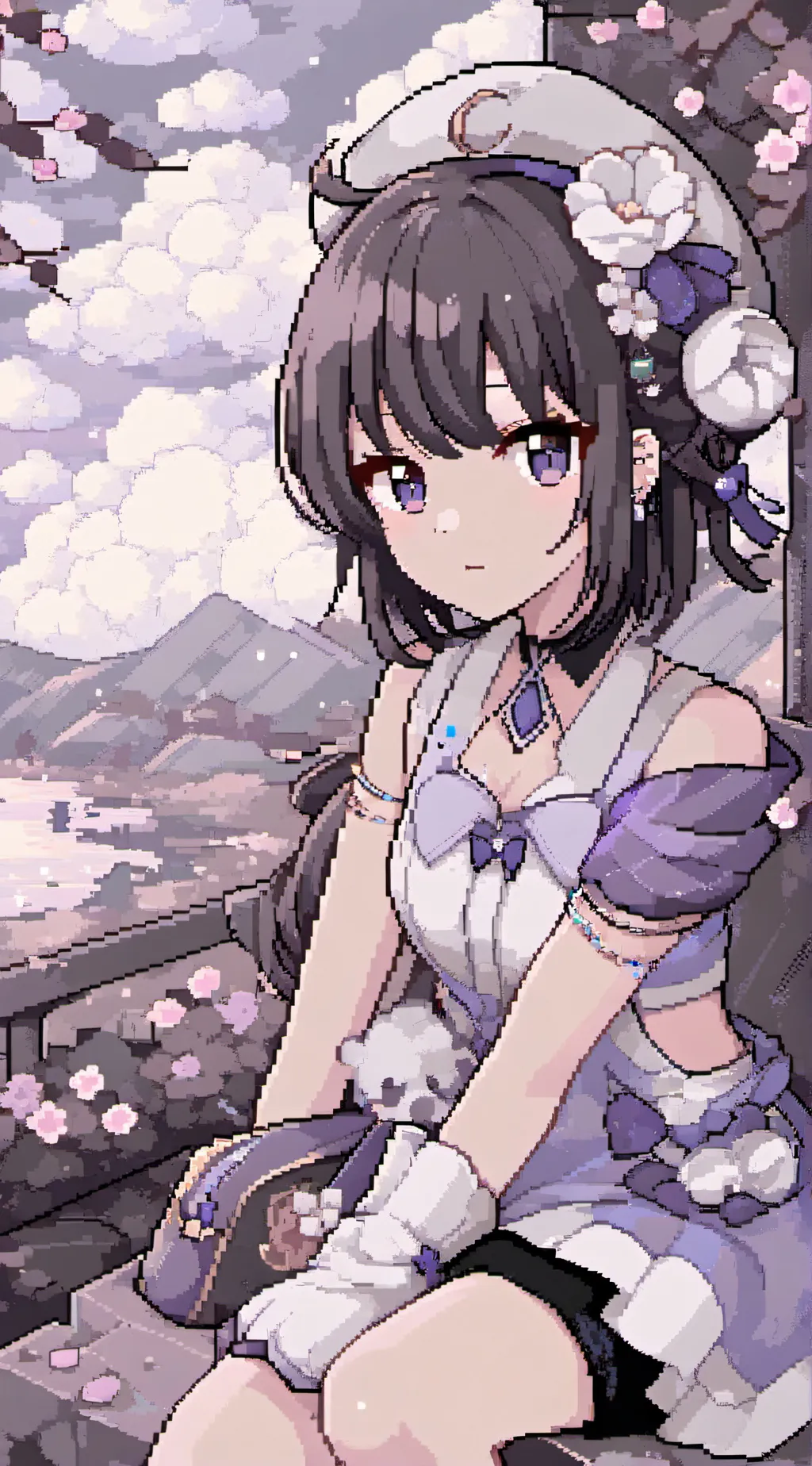 ai character: Monika  background