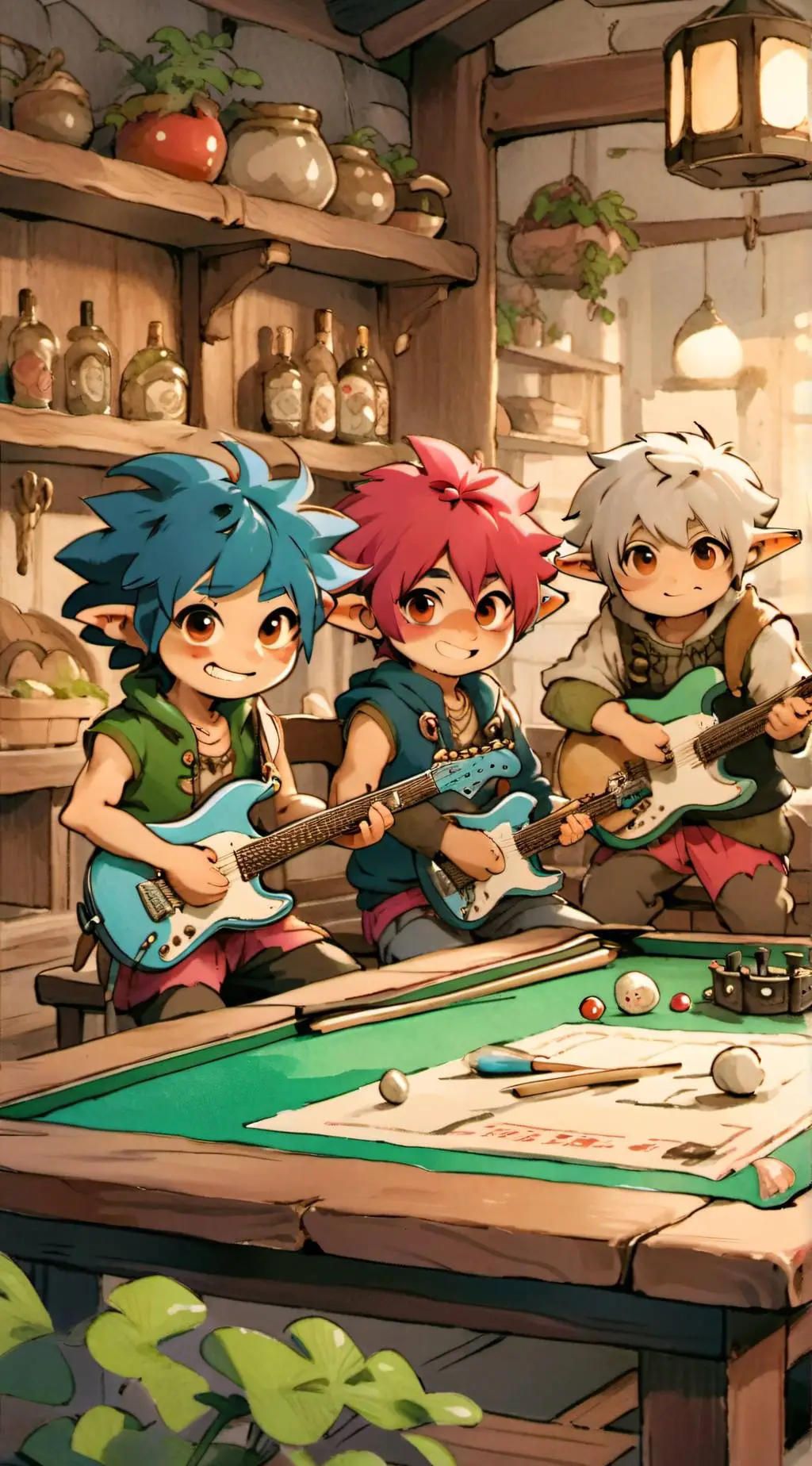 ai character: Trolls 3 background