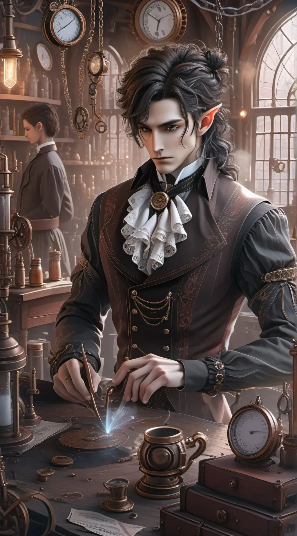 ai character: Spark background