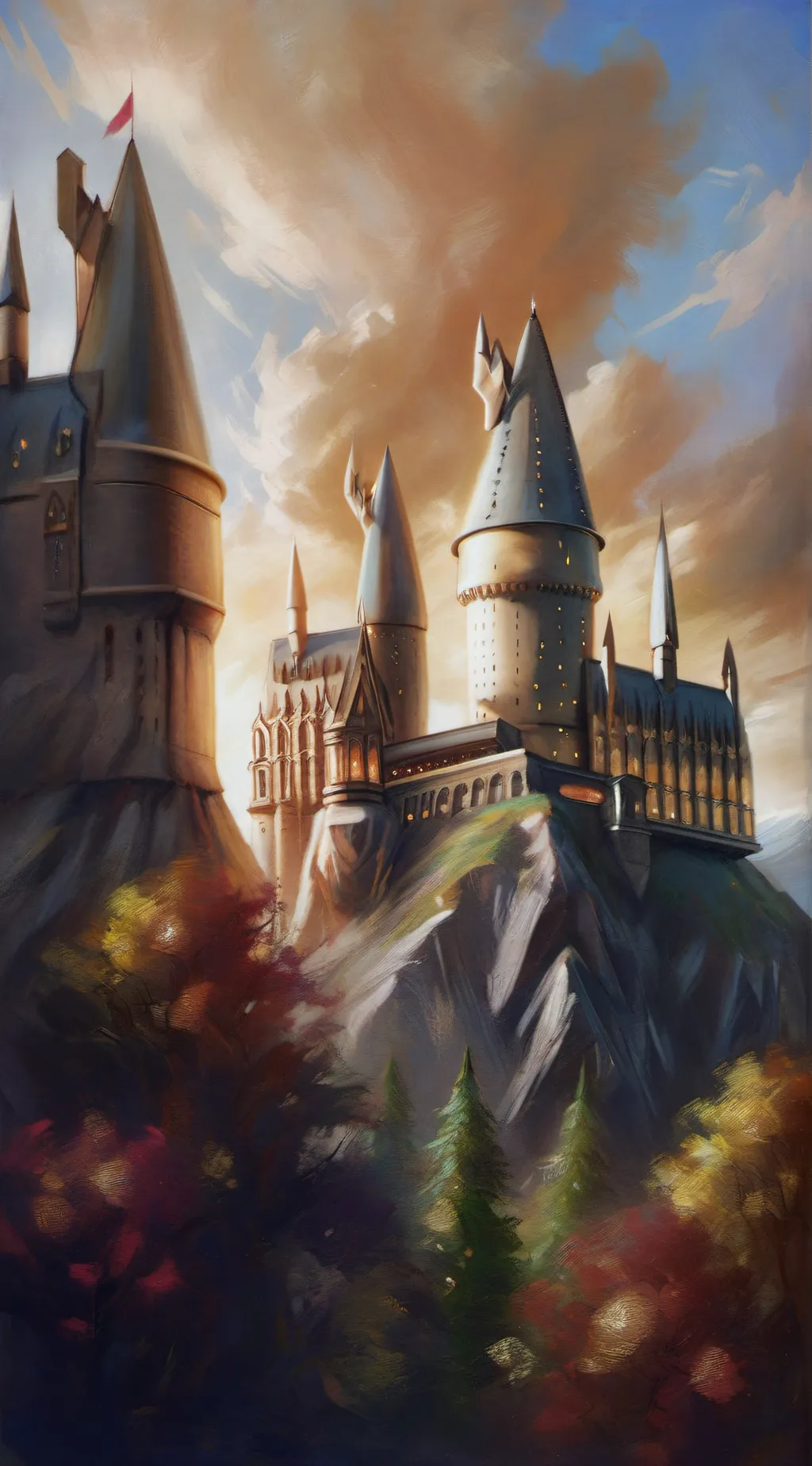 ai character: Hogwarts  background
