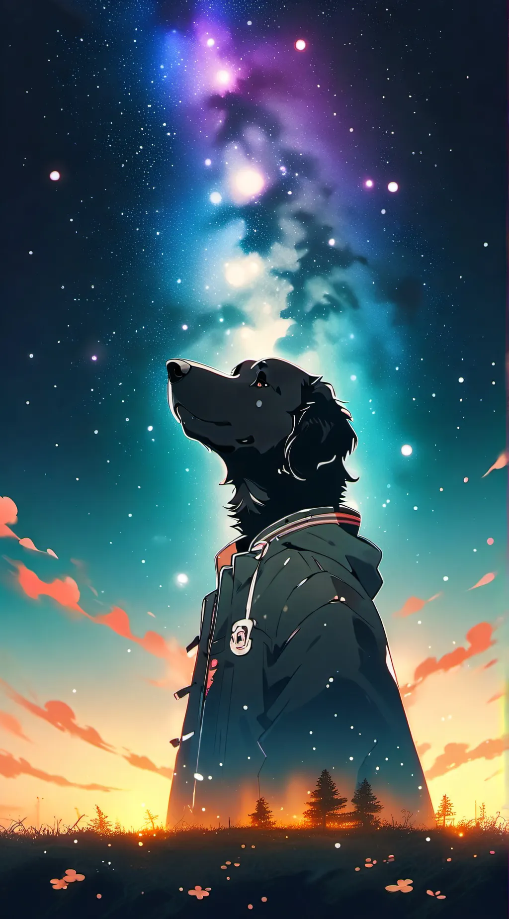 ai character: Smiling critters background