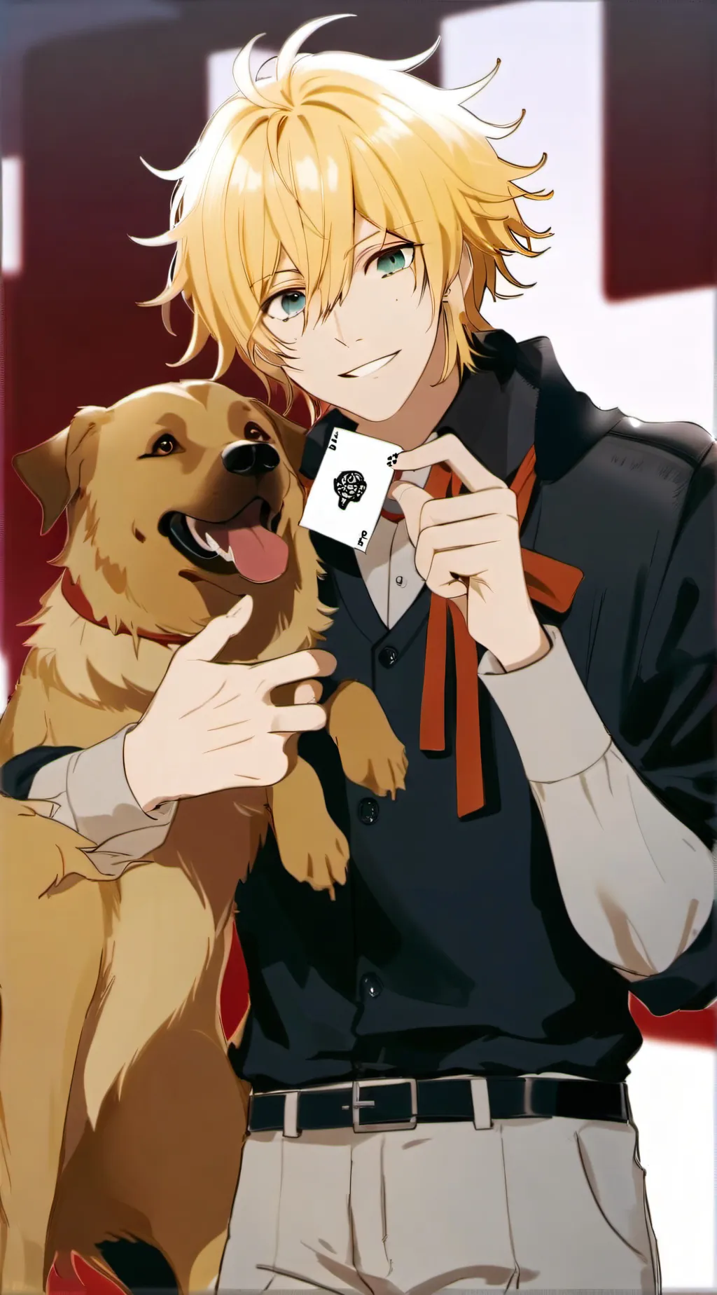 ai character: Bakugo Vitiligo background