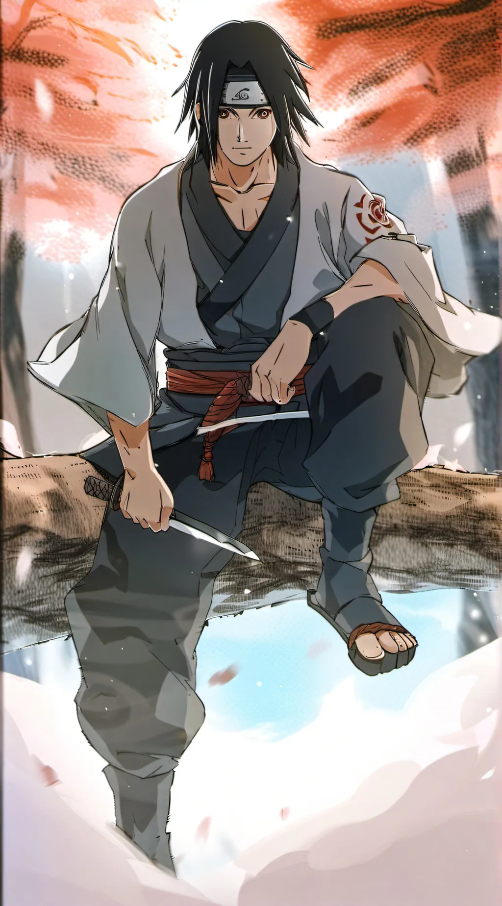 ai character: itachi uchiha background
