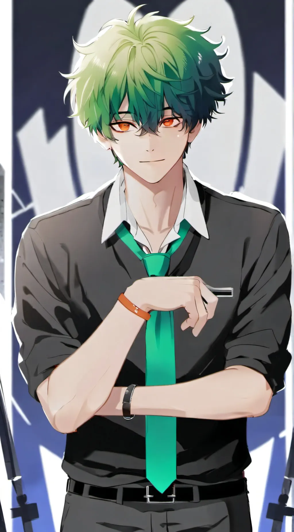 ai character: vigilante deku background