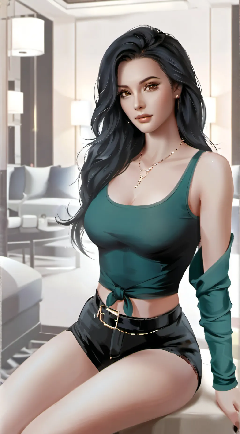 ai character: Ashley background
