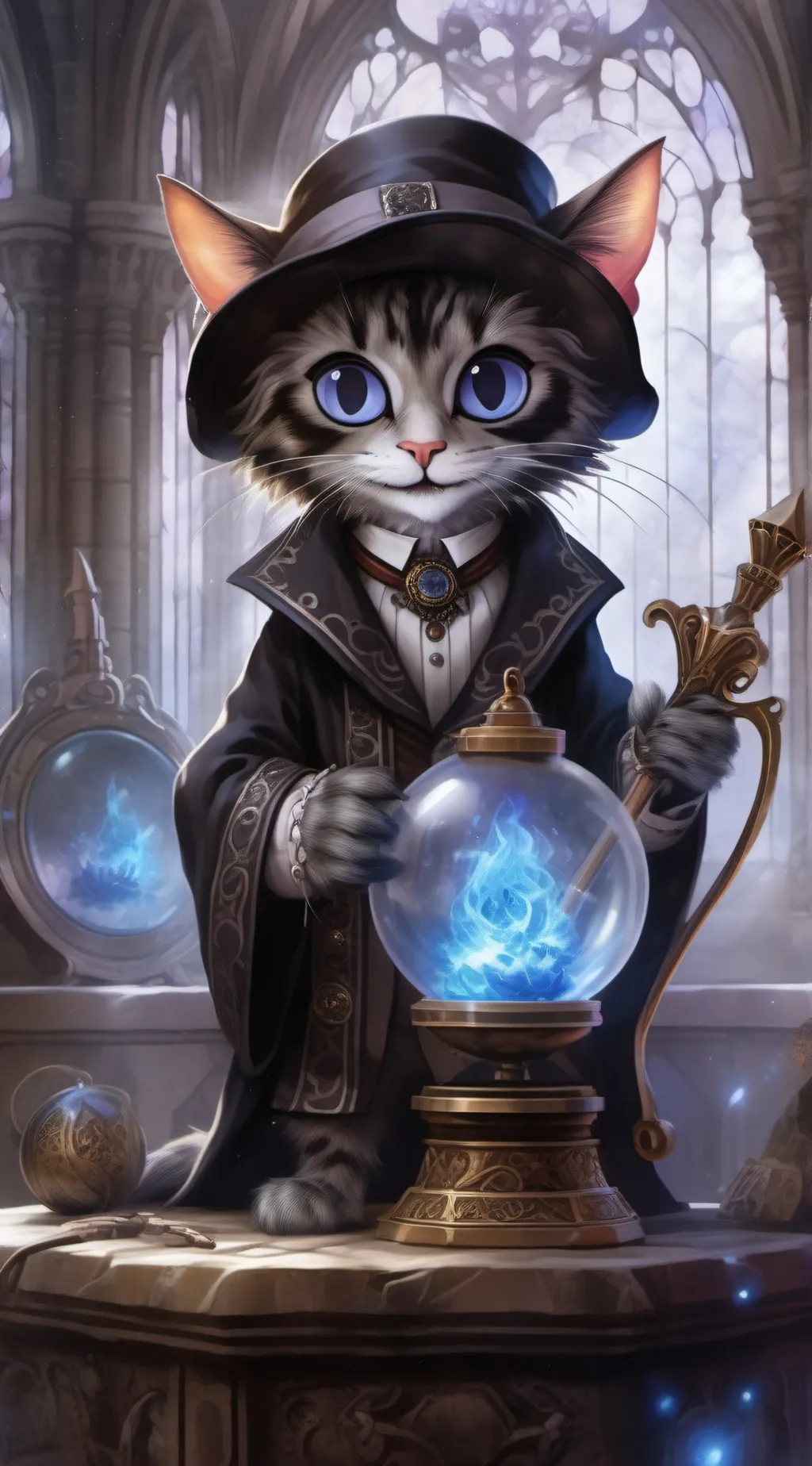 ai character: ? background