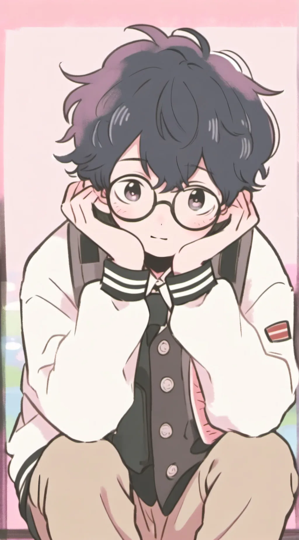 ai character: Your senpai background
