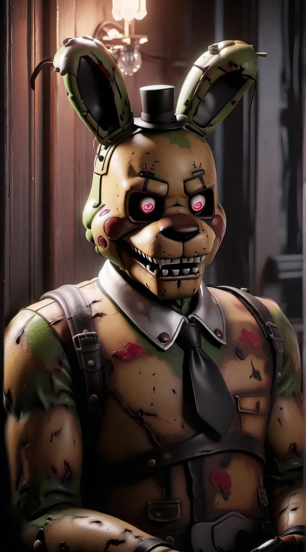 ai character: Springtrap  background