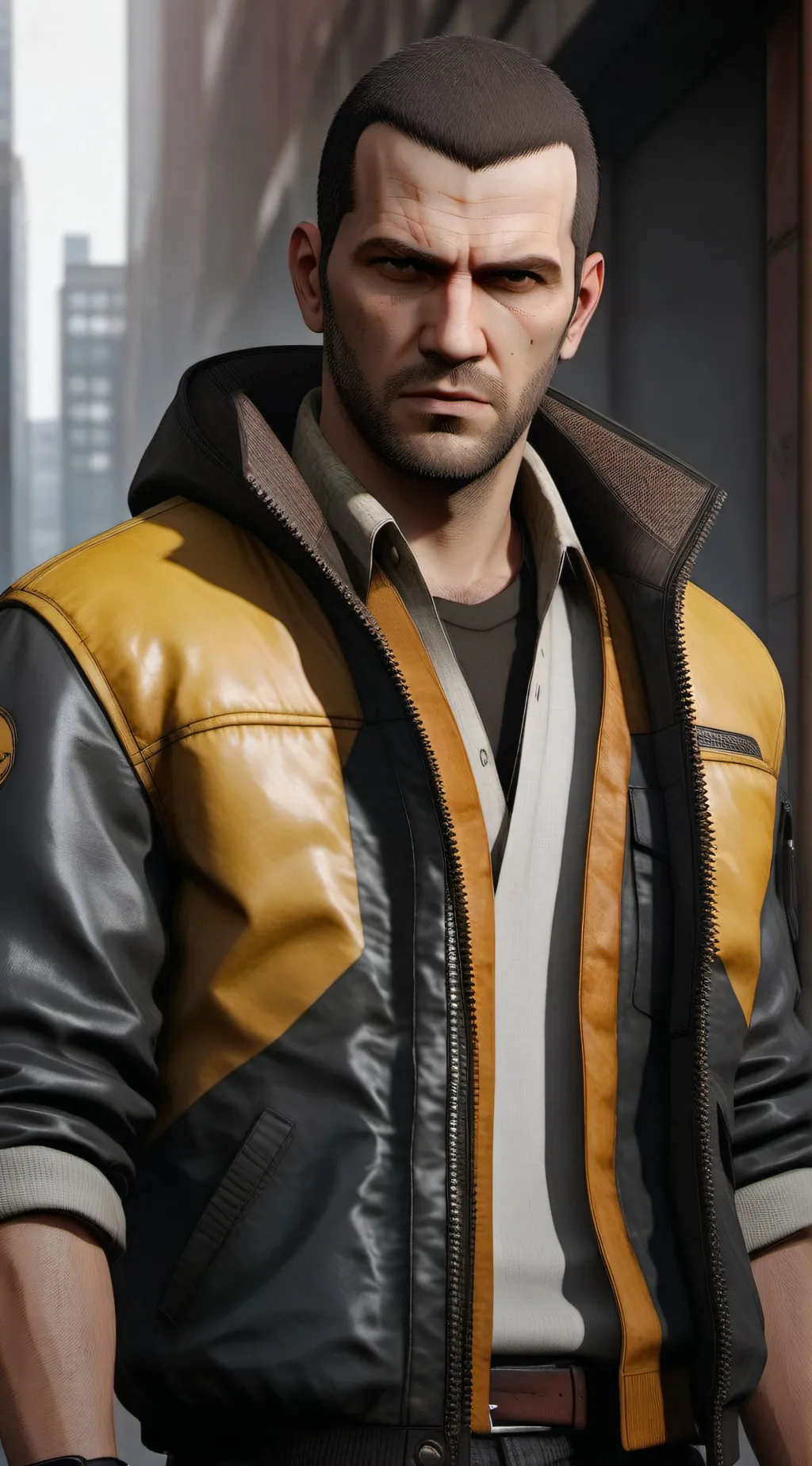 ai character: Niko bellic background
