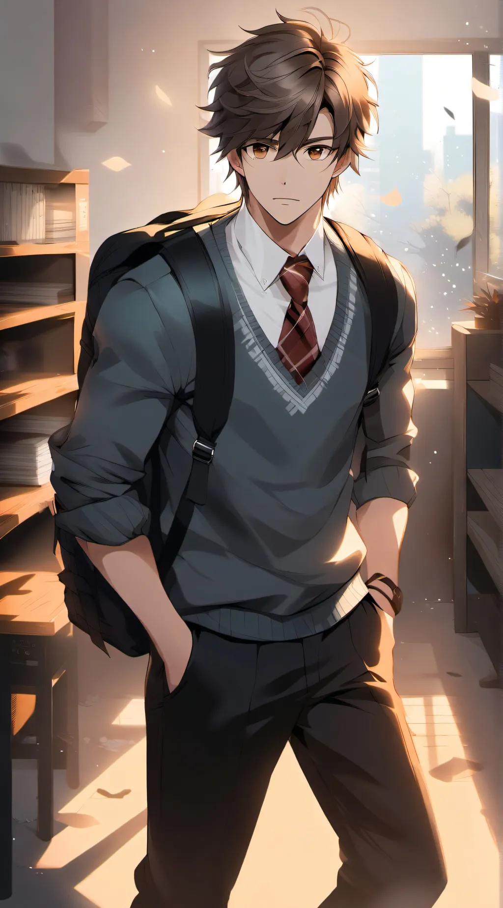 ai character: Oliver background